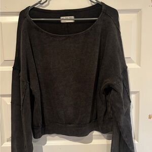 Free People Black Sweatshirt